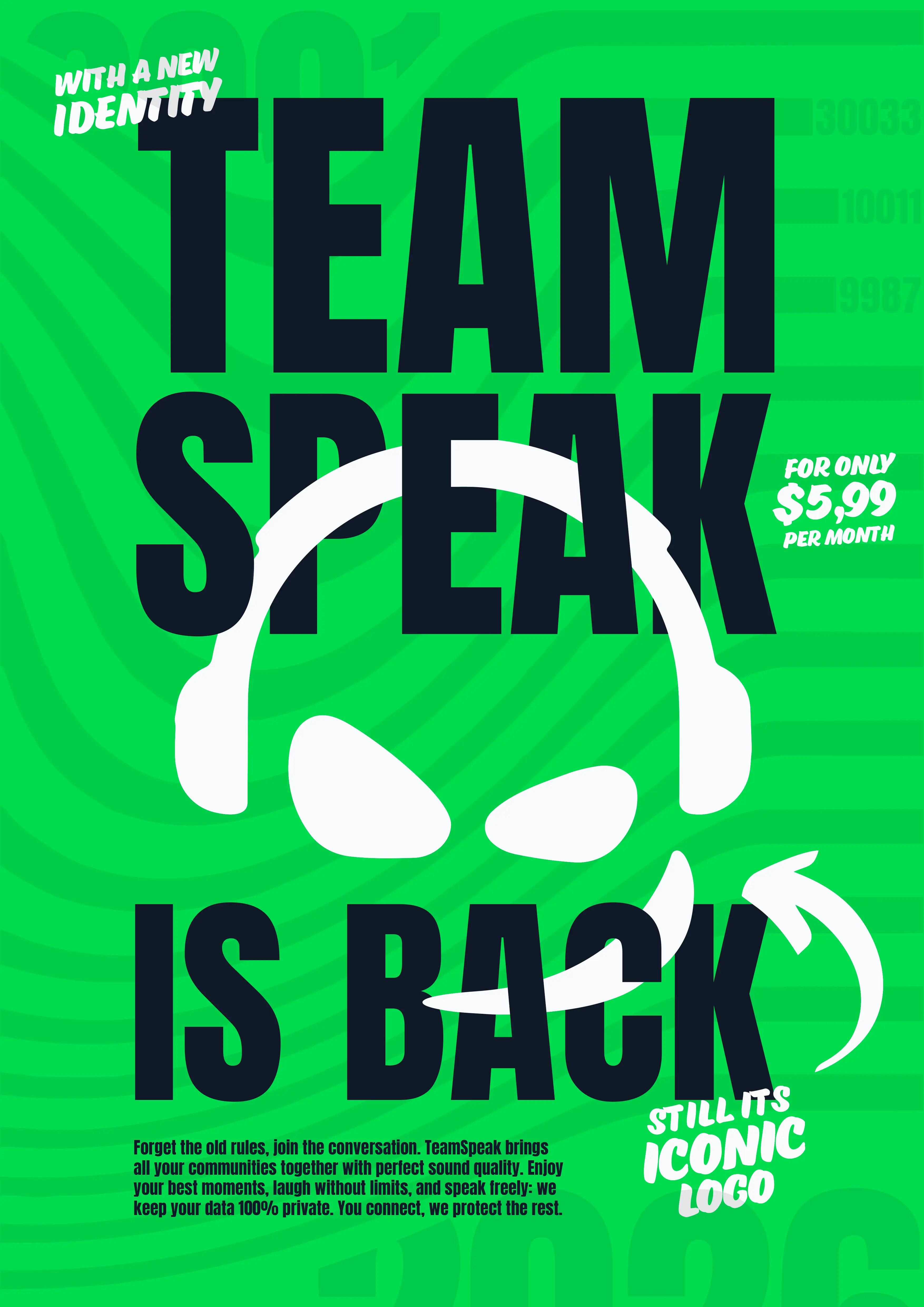 TeamSpeak — Affiche verte